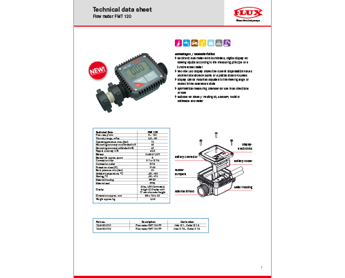 Compteur de débit FMT 120